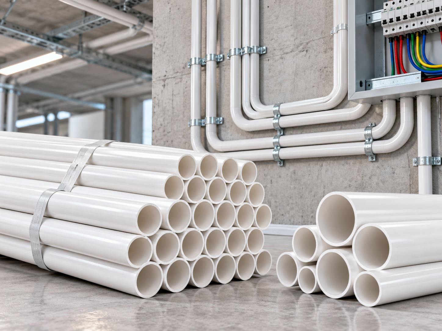 PVC electrical conduit pipes
