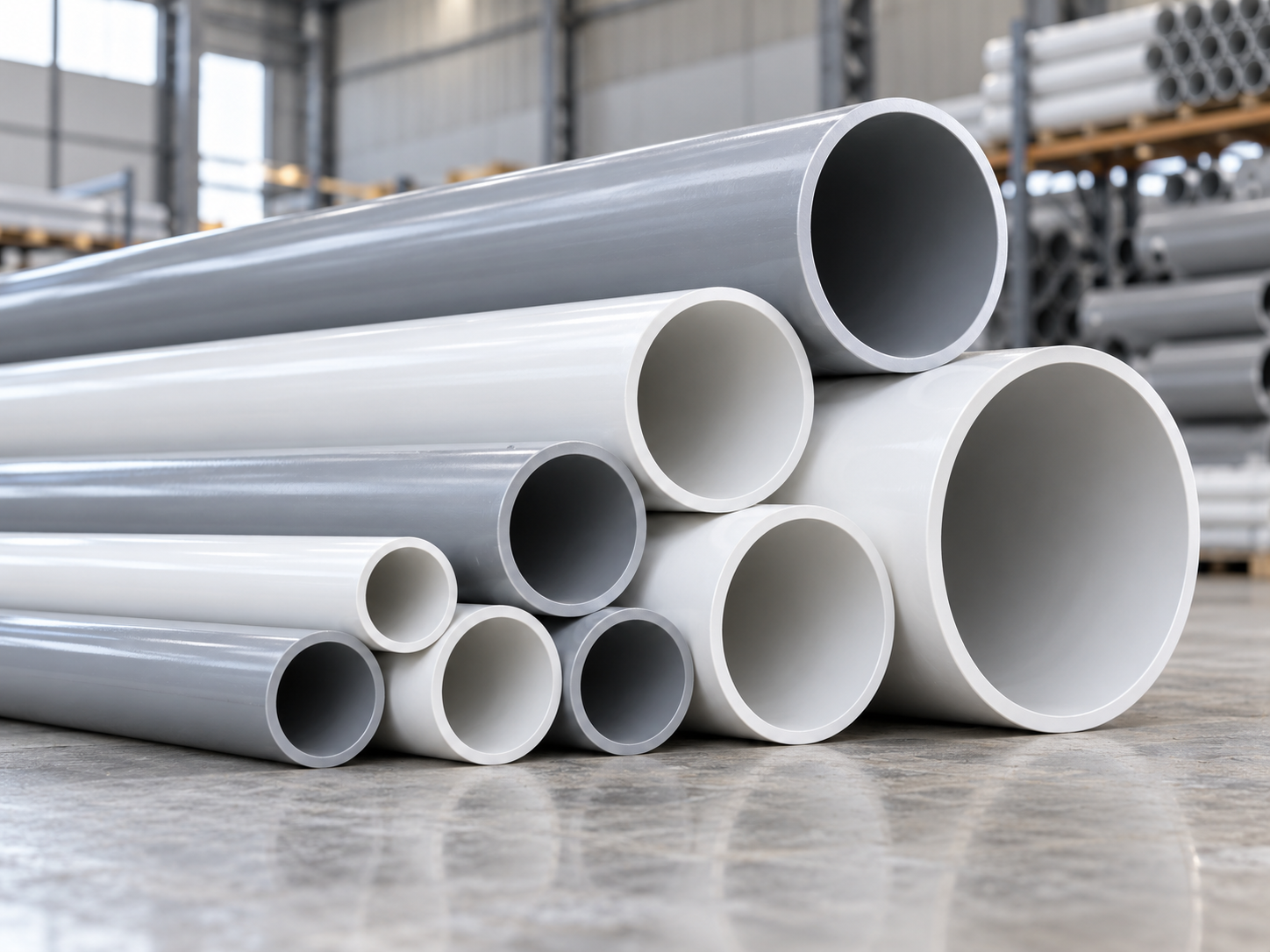 ISI and medium grade PVC pipes